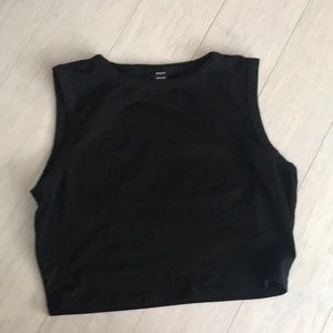 Black crop top
